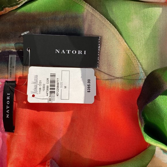 NWT NATORI Hikaru Cotton Silk Caftan Oversize Shirt - Picture 6 of 7